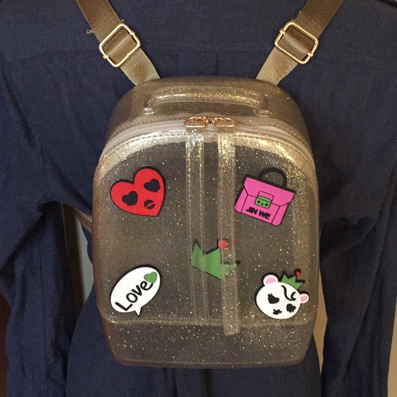 🎉HOST PICK🎉 Gold Jelly Backpack From Greece - Picture 1 of 5